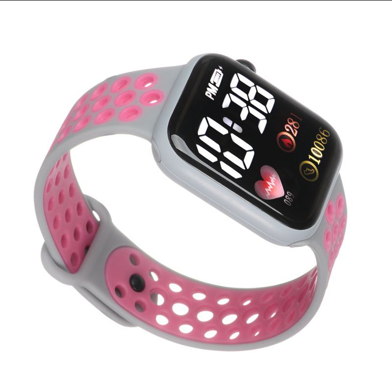 Picture of New Y1 double color with LED electronic watch students children simple square sports electronic fashion in stock bracelet