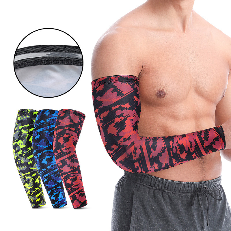 Wholesale sports armguard long breathable sunscreen elbow cuff outdoor basketball badminton volleyball mountaineering riding protector