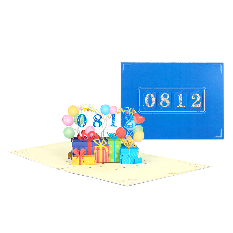 Picture of 3d stereo greeting card creative birthday wedding anniversary diy gift entry anniversary handmade card cross-border wholesale