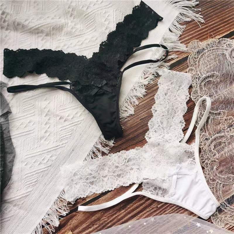 Source sexy underwear cross-border ladies underwear sexy lace transparent sexy low waist thong wholesale