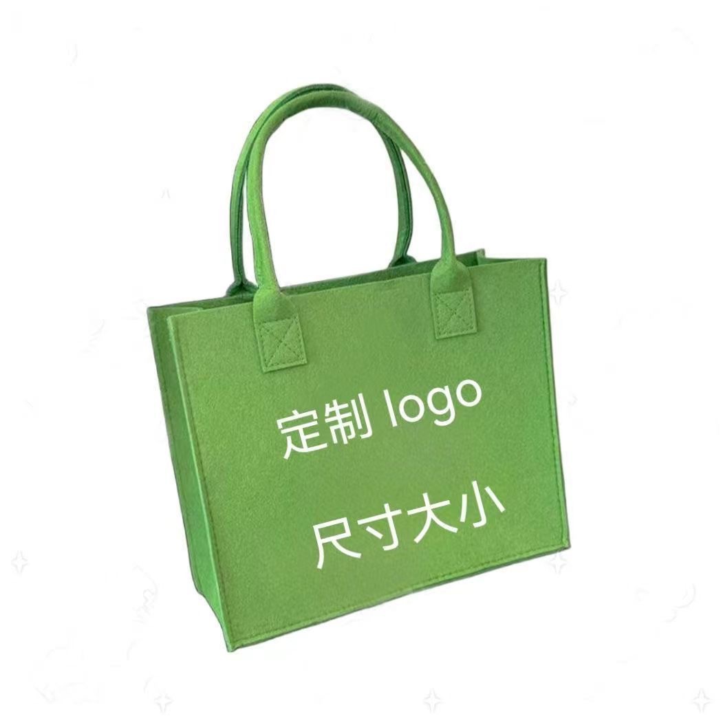 Picture of Felt bag large capacity felt handbag Internet celebrity same style felt tote bag hand gift exclusive logo felt bag