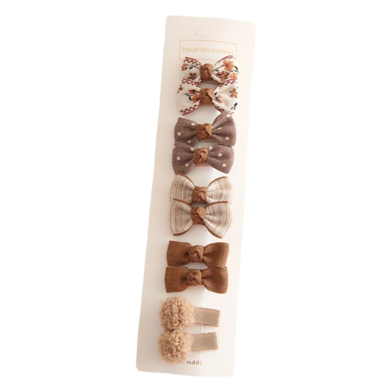 A116 factory wholesale children's headdress hair accessories baby basic bow hairpin 10 pieces set 1 Group