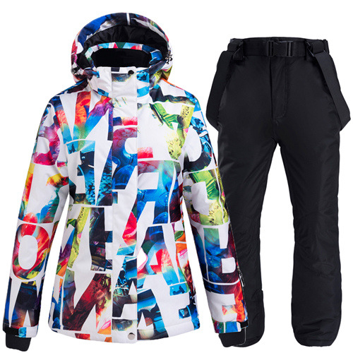 Winter Outdoor Ski Suit suit Women's Warm Snowboard Double-board Snowboard Pants Set