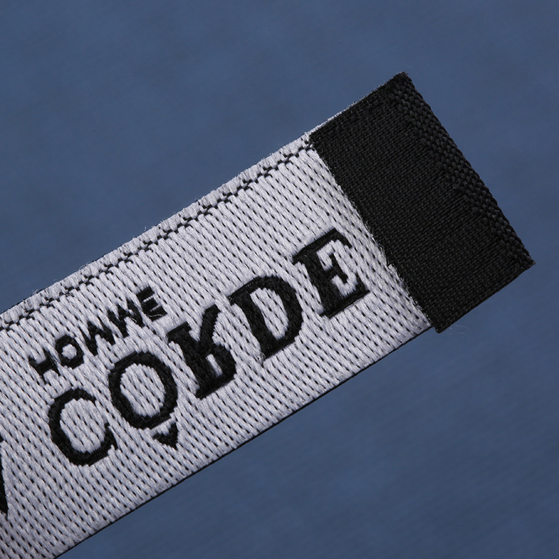 Picture of Manufacturers supply all kinds of woven marks, collar marks, clothing accessories, trademarks, logo woven marks, folded letters, sizes, washed marks