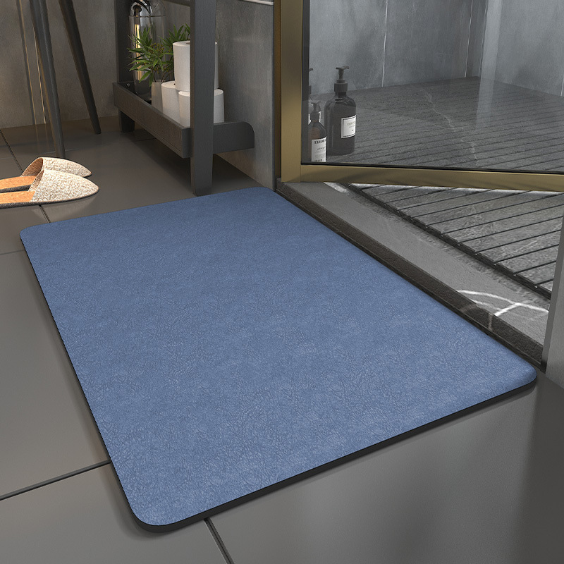 Picture of Diatomite Cushion Bathroom Mat Toilet Quick-drying Household Water-absorbing Mat Toilet Non-slip Foot Mat Carpet Door Mat