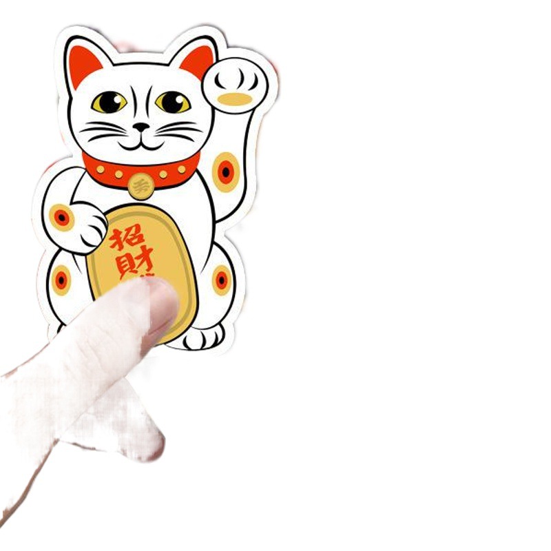 50 lucky cat lucky cat cartoon kitten laptop luggage suitcase car decoration stickers