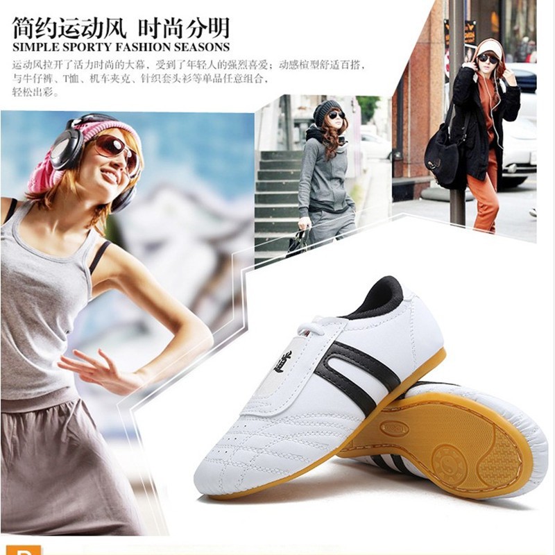 Picture of Taekwondo Shoes for Adults, Men, Women and Children, Martial Arts Training Shoes, Breathable Sports Tbottomon Bottom Taekwondo Shoes