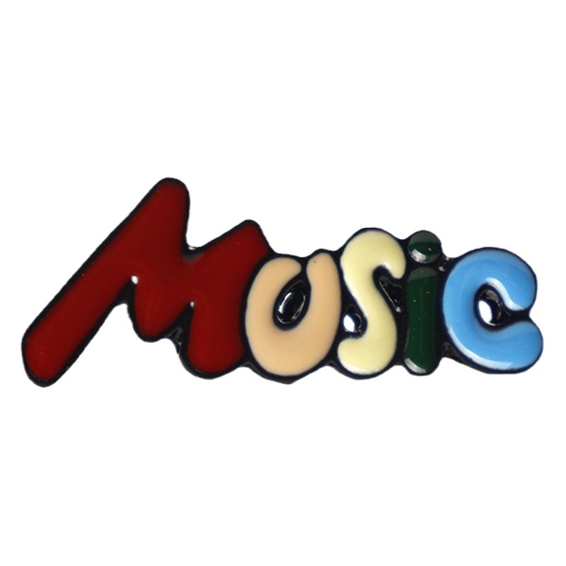 Music Department Note Guitar Badge Alloy Drop Oil Creative Brooch Cram Small Gift Music Class Group Emblem Performance
