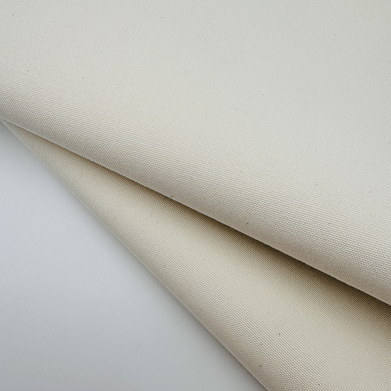 Picture of Manufacturer Wholesale Raw Cloth Thickened Luggage Outdoor Tent Fabric High Density Raw Cloth White Polyester Cotton Canvas Fabric