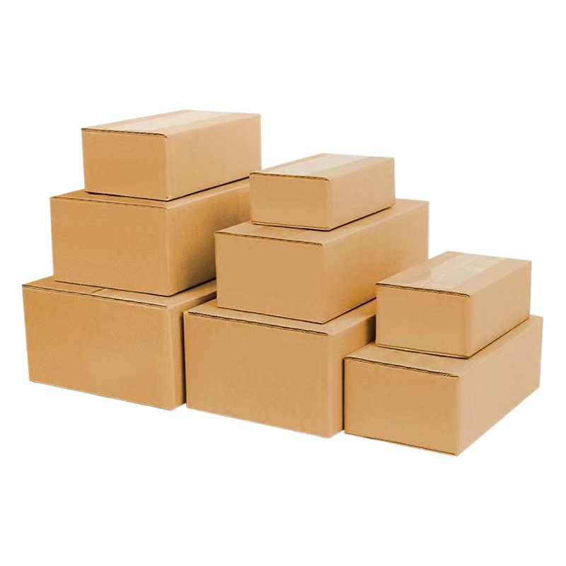 Flat Half-Height Cardboard Boxes Wholesale for Postal Express Delivery, In-Stock Rectangular Packaging Boxes, Special Packaging Boxes for Express Delivery