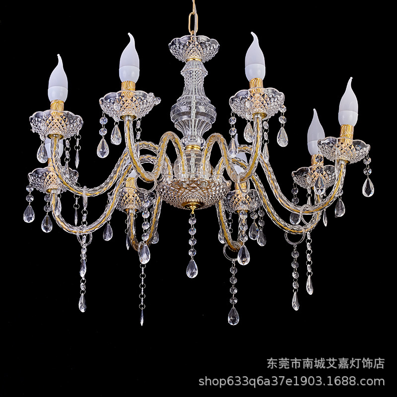 New Wedding Acrylic Chandelier Road Light Props Crystal Chandelier Wedding Decoration Scene Layout Banquet