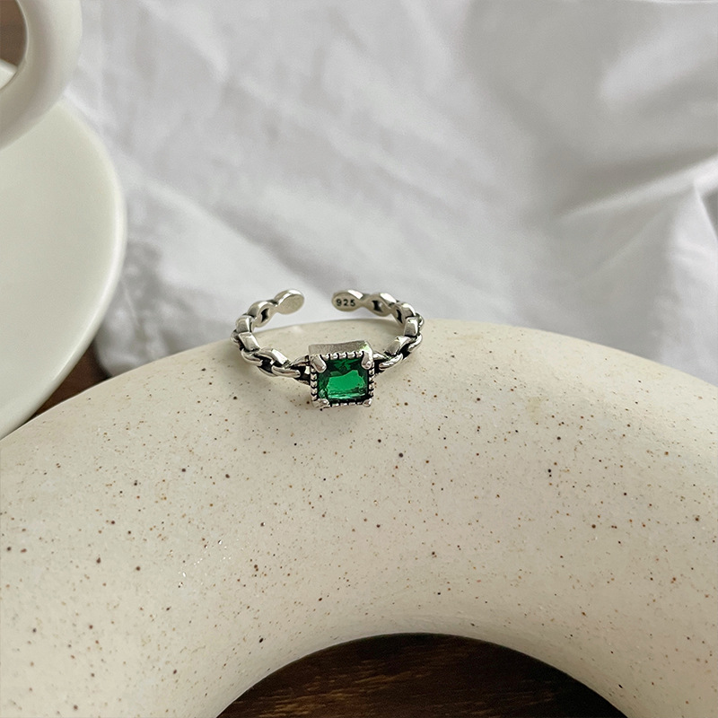 Picture of Lan zhi tai silver simple personality light luxury temperament net red hand jewelry wholesale opening 925 sterling silver ring does not fade