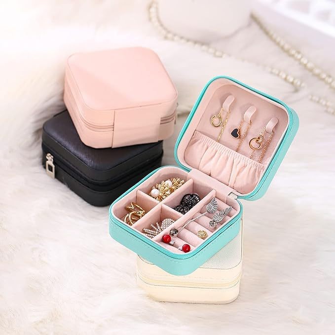 Zipper Bag for Jewelry, Earrings, Ear Studs, Necklaces, Rings, Portable Storage Box, Jewelry Box, Jewelry Organizer