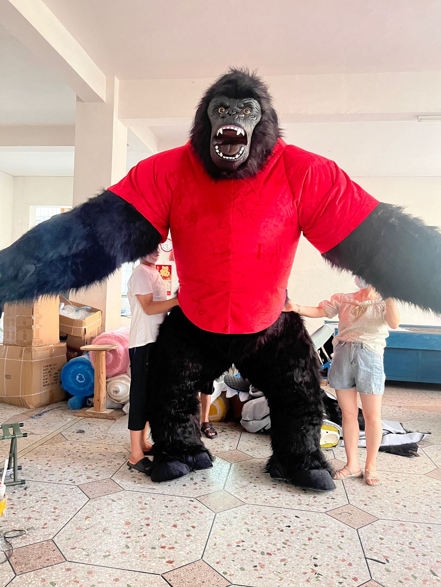 King Kong Inflatable Cartoon Doll Costume 2m Doll Mascot Lina Bell