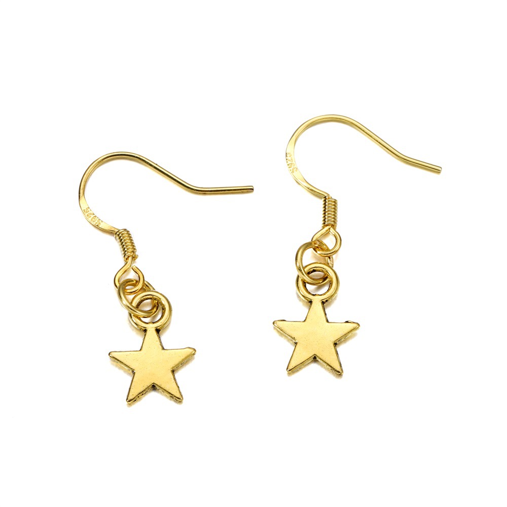 Picture of DIY handmade jewelry accessories alloy star pendant 100pcs homemade necklace key ring pendant manufacturers wholesale