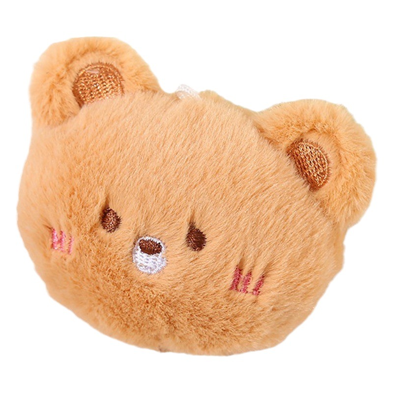 Cartoon Plush Brooch Cute Bear Doll Frog Cat Rabbit Bag Hanging Ornaments diy Clothing Accessories