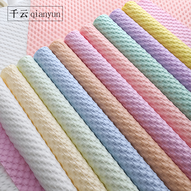 Puff three-dimensional embosed paper ins minimalist flower wrapping paper bouquet wrapping paper Fenghua art flower shop materials