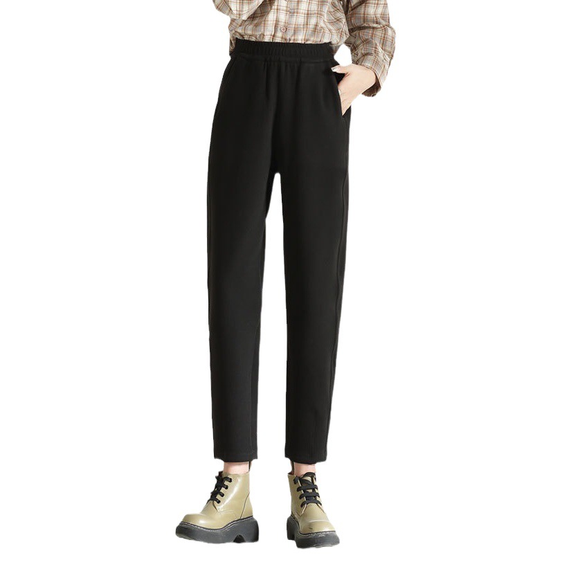 Windproof Pants for Women 2025 Autumn and Winter Fleece-Lined Thickeneded Sports Casual Work Clothing Harem Pants Women's Carrot Pants High Waist Slimming Look