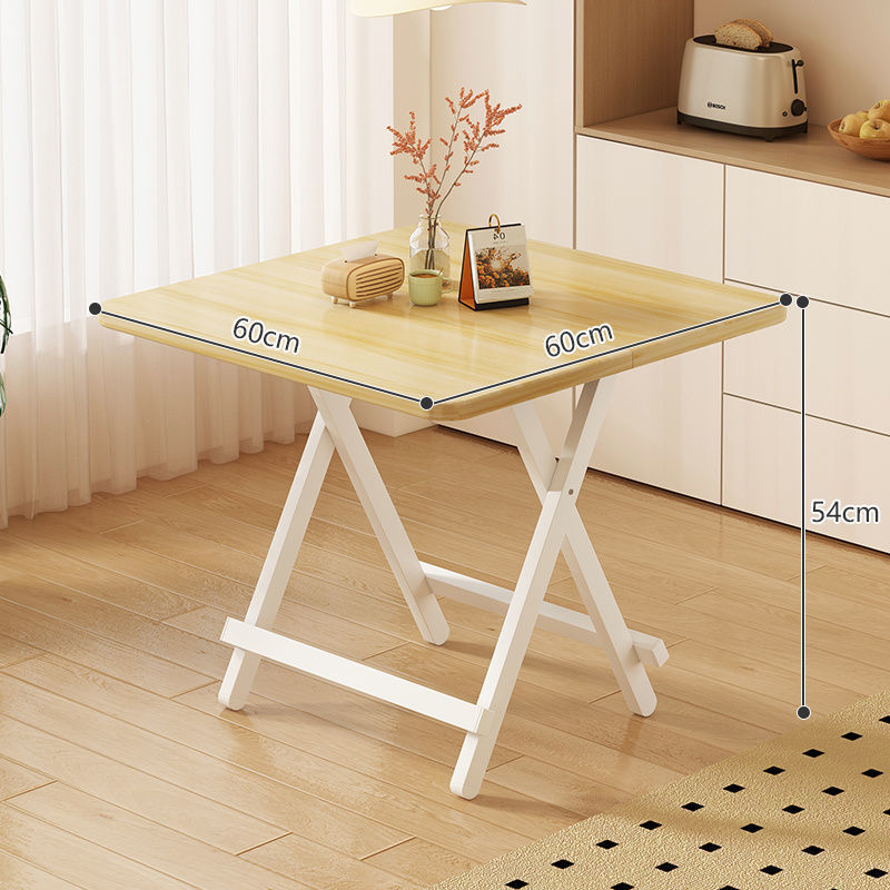 Picture of Foldable dining table, portable night market, stall, square table, household small apartment, rental room, dining table, dormitory, homework