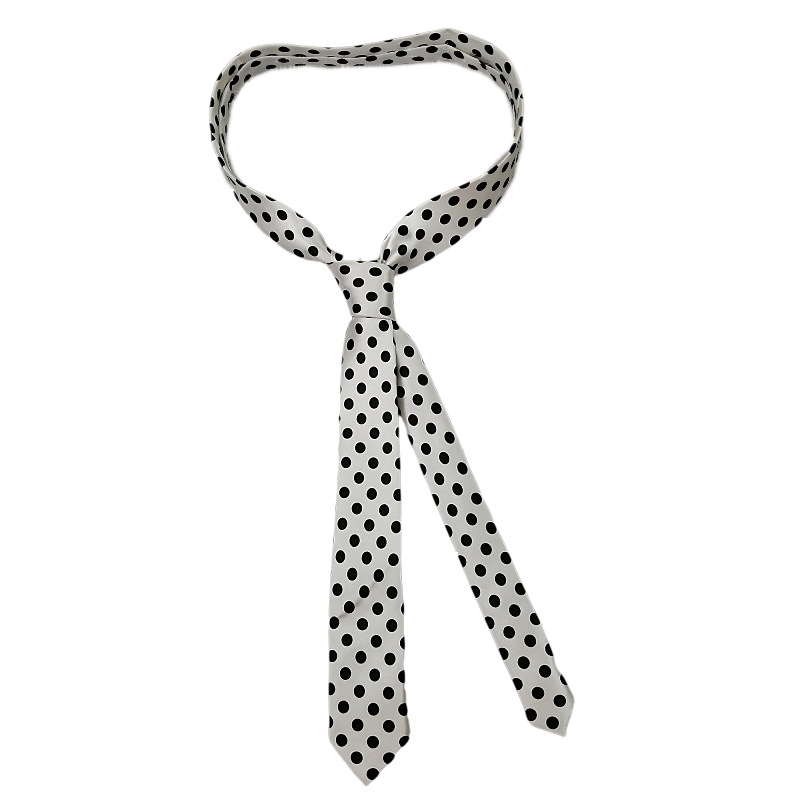 Picture of Zebra Leopard Print Love Poker Letters 5cm Matchinging Shirt Ins Student Tie Unisex Versatile Can Be Customized