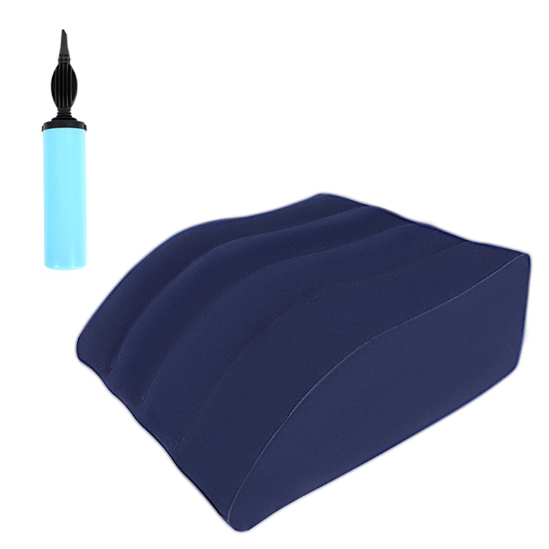 Picture of Inflatable Leg Pillow Raising Foot Pillow Bed Artifact Decompression Pillow Knee Relaxation Fatigue Relief Trapezoidal Leg Cushion in stock