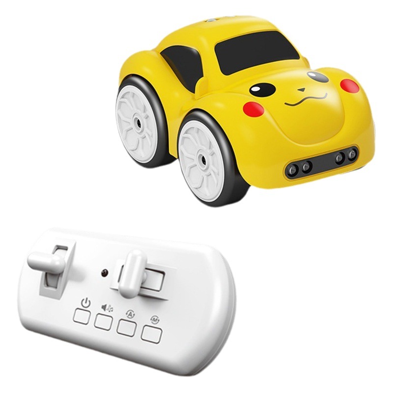 Children's cartoon electric toy somatosensory car induction obstacle avoidance following crawler charging can't catch the remote control car