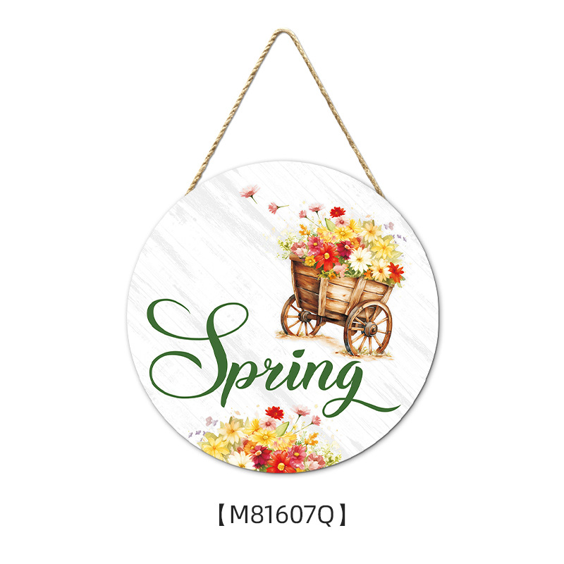 Picture of Amazon Hello spring farmhouse collection wooden ornaments wall decoration American country Spring door plate pendant