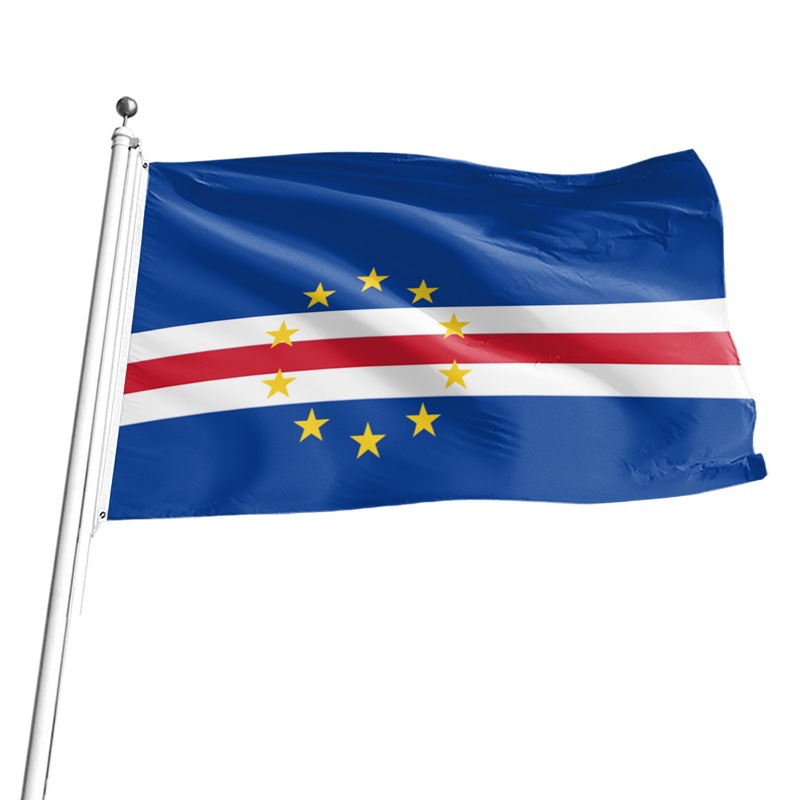 Cape Verde flag polyester foreign trade flag Amazon supply of world flags