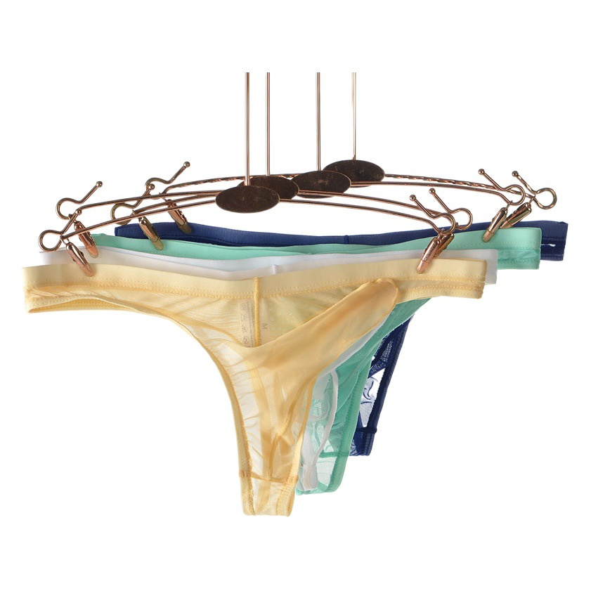 Junye Men's Underwear Ultra-thin Gauze Transparent Thong Elephant Nose Bullet Separated Breathable Naked Men's Underwear