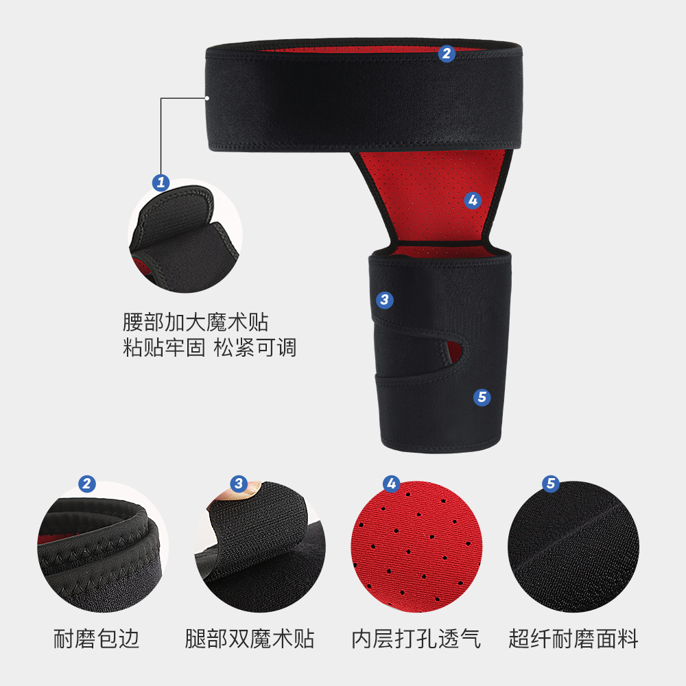 Picture of Outdoor Sports All-In-One Protective Gear Basketball Football Pressurized Thigh Belt Fitness Training Breathable Hip Belt Wholesale