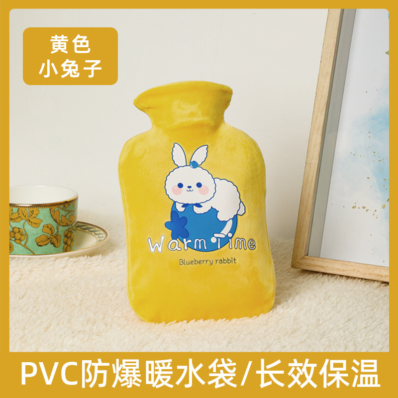 Picture of Winter new water injection hot water bag thickened hot compress cartoon hand warmer plush set cute explosion-proof warm water bag wholesale