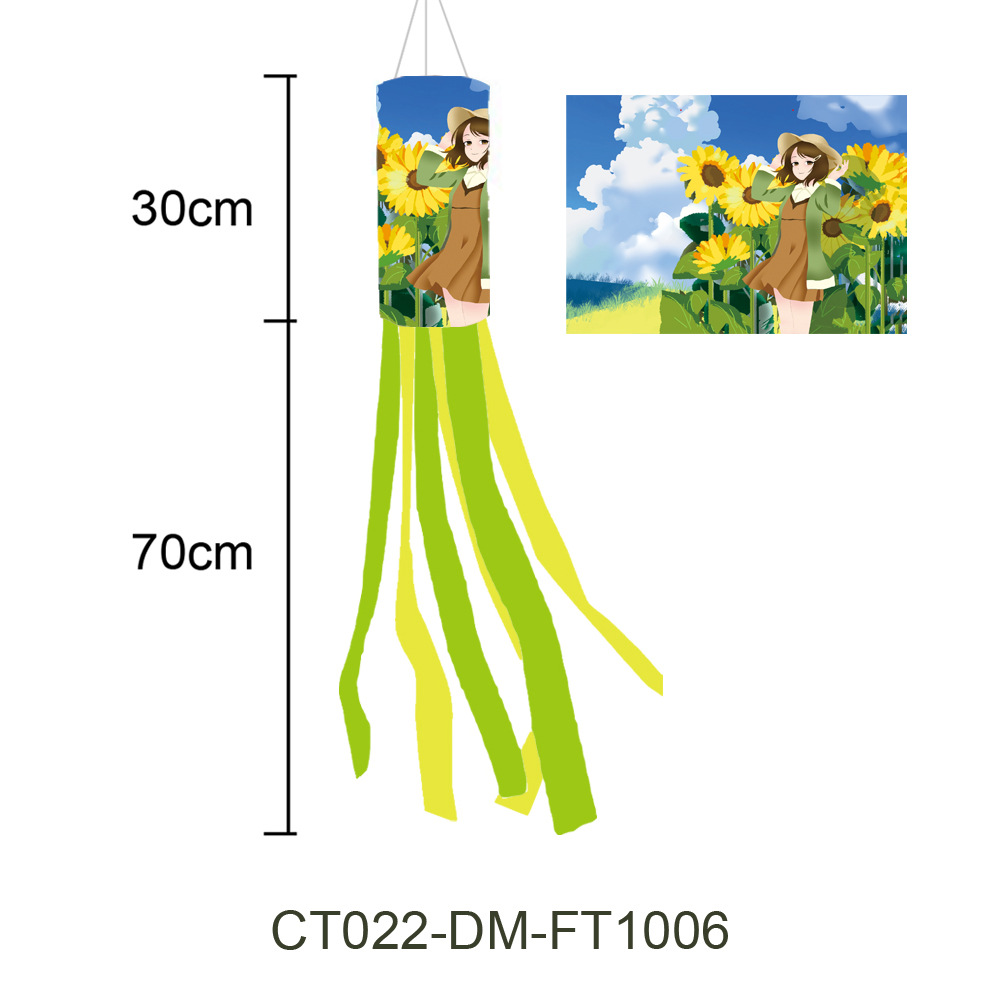 Picture of Carefully Selected Cross-Border Small Fresh Spring Hairdryer Flag Outdoor Weather Bag Party Courtyard Decoration Courtyard Weather Bag