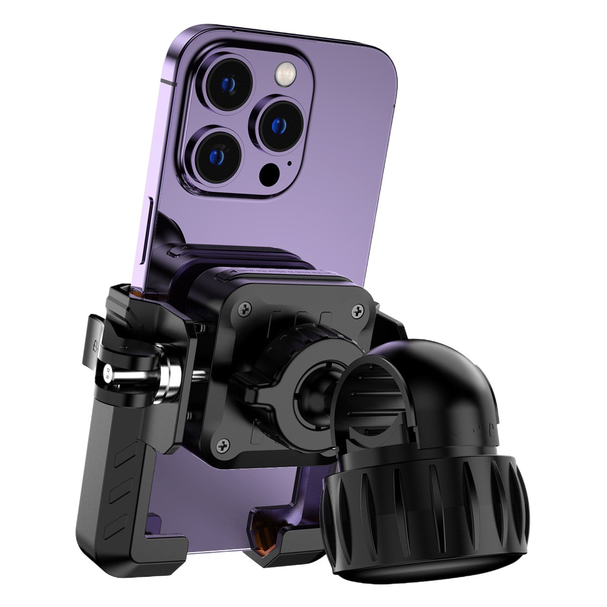 New motorcycle mobile phone bracket half-pack left and right clip electric car navigation cycling bicycle fixed mobile phone holder