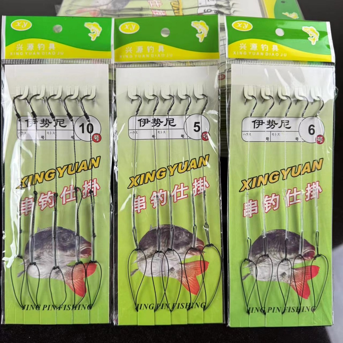 Dalima 5 String Hooks, Anti-Tangle, Tied Sub-Threads, Double Hooks, Finished Product, Iseni Marushi Fish Hooks Wholesale