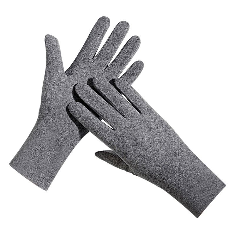 Derong Autumn and Winter Warm Gloves, Thickened and Fleece-Lined, Outdoor Sports Cold-Proof Pure Cotton Gloves for Skiing and Cycling, Wholesale Preferred