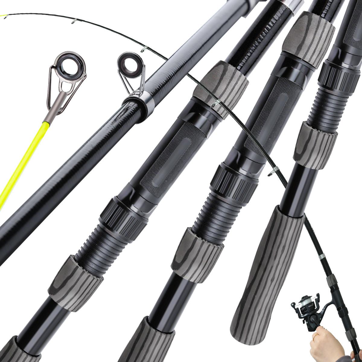 Sea rod fishing rod wholesale long-cast rod fishing rod 1.8/2.1m Luya rod full set of fishing rod suit cross-border dedicated