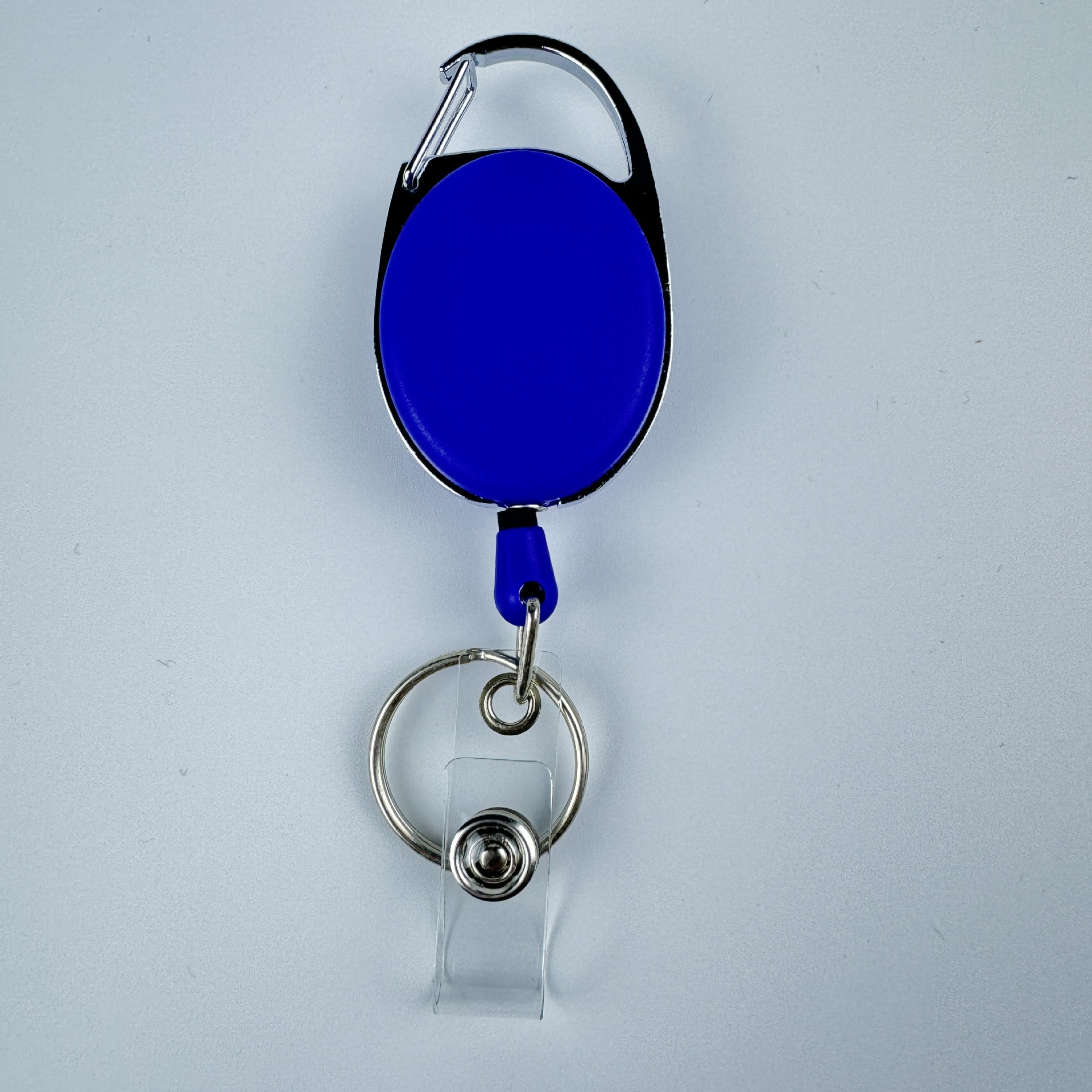 Picture of Oval Outdoor Solid Color Solid Color Easy Pull Buckle Easy Pull Retractable Buckle Wire Pull Cable ID Buckle Retractable Keychain