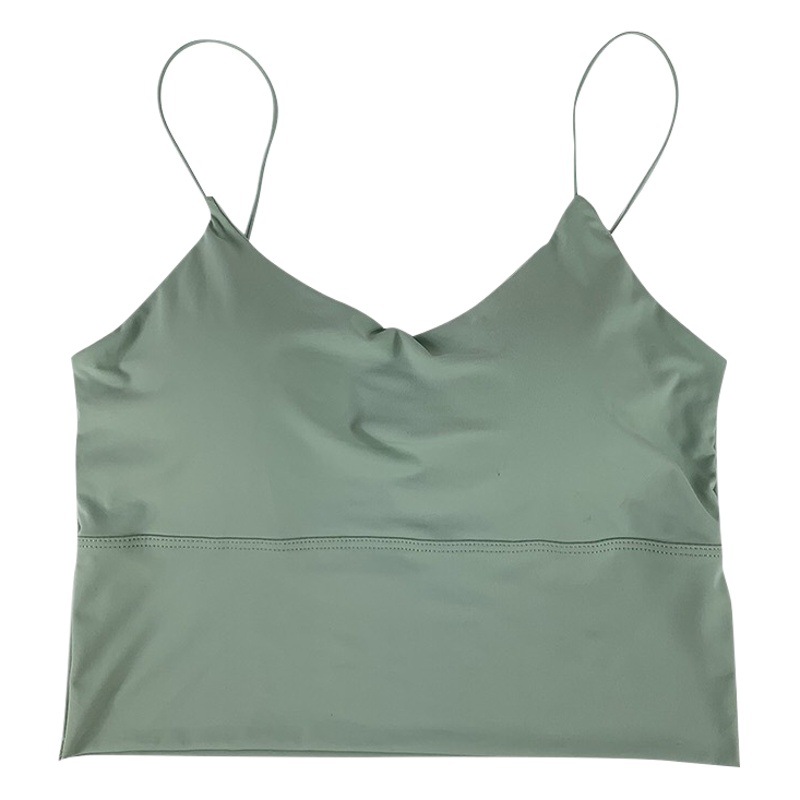 Cross-border Ice Silk Seamless Thin Sling Beautiful Back Wrapped Chest Girl Anti-walking Outer Wear Sports Leisure Base Vest Underwear