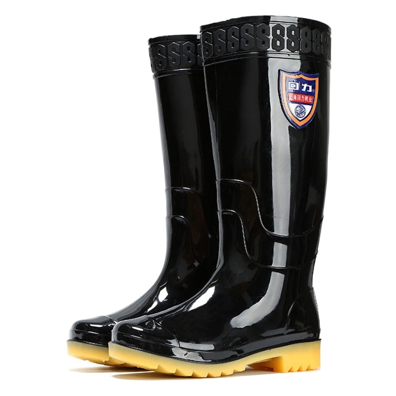 Shanghai Warrior 867 rain boots adult plastic rain boots high-top short rain boots waterproof non-slip wear-resistant cover shoes water boots