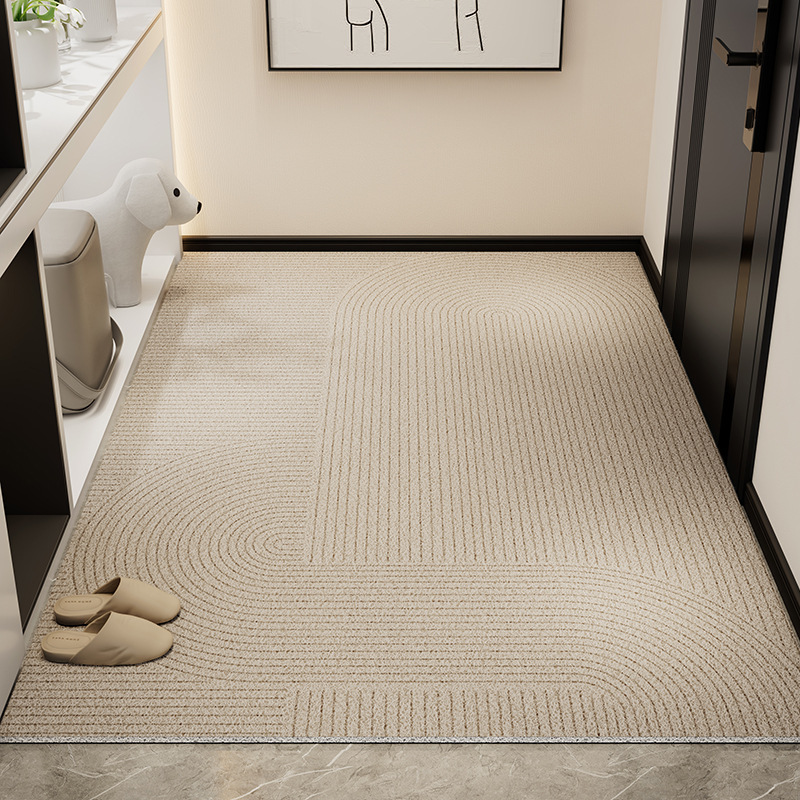 Picture of Light Luxury High-end Door Floor Mat Dirt-resistant Wear-resistant Anti-slip Mat Household Tailable Mud Scraping Silk Ring Floor Mat