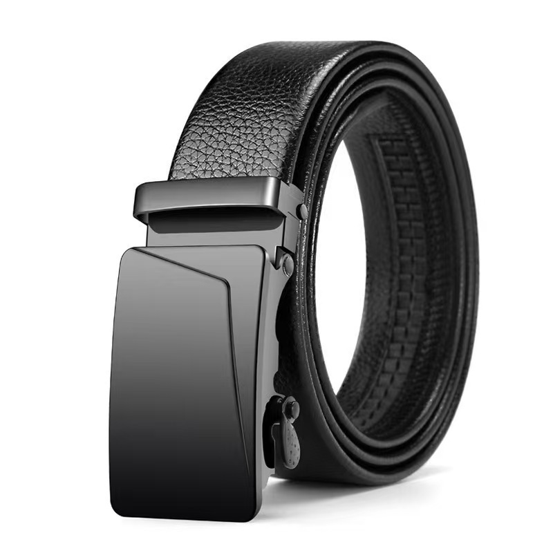 Picture of Men's belt automatic buckle litchi pattern belt business gift online shop clothing accessories gift pants belt factory wholesale
