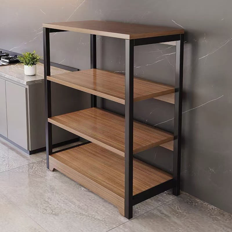 Shelf Storage Rack Floor-Standing Multi-Layer Pot Storage Rack Kitchen Wall-Mounted Simple Children's Sundry Cabinet Storage Cabinet