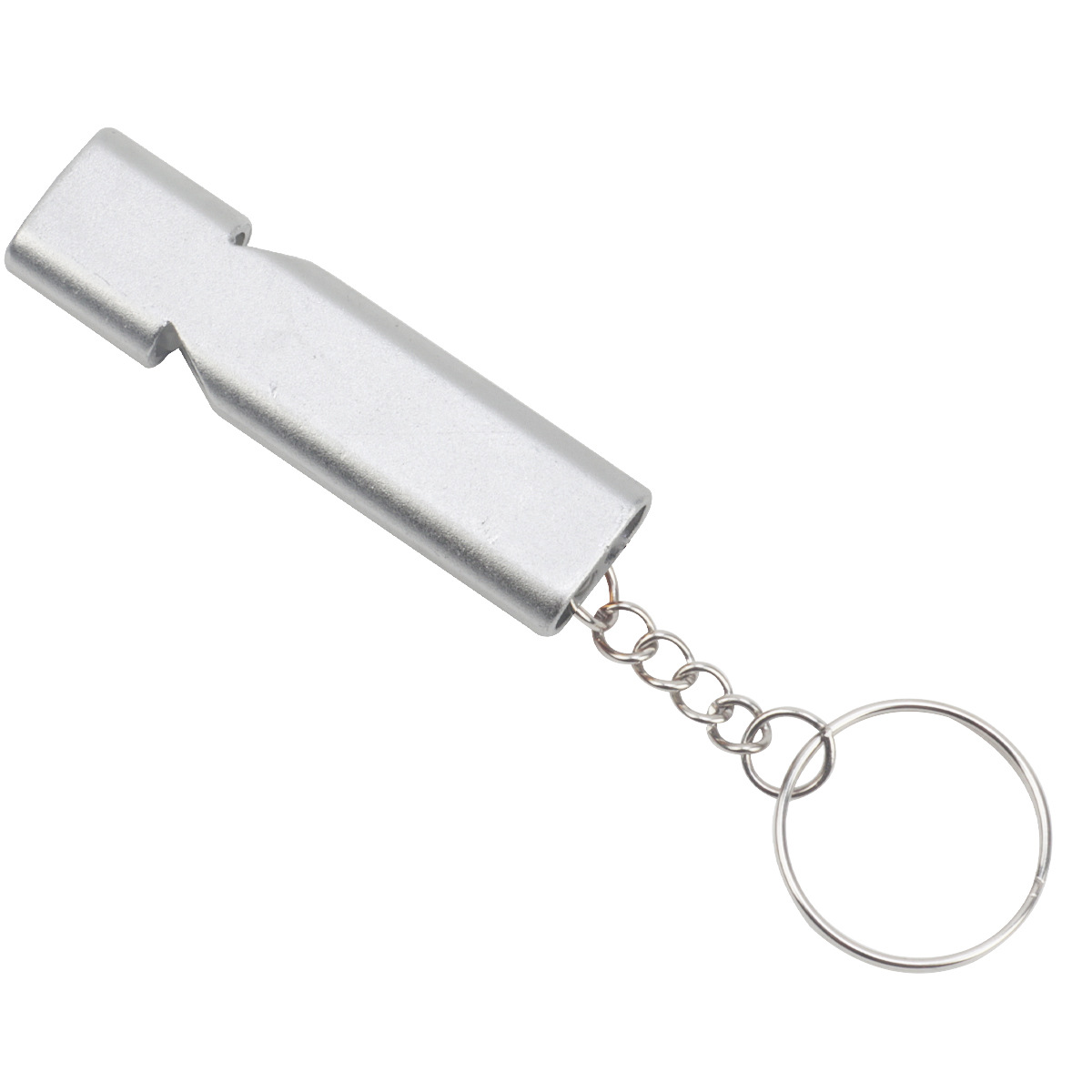 Picture of Cross-border flat aluminum alloy dual-frequency survival whistle double-tube outdoor survival rescue whistle equipment high-frequency whistle