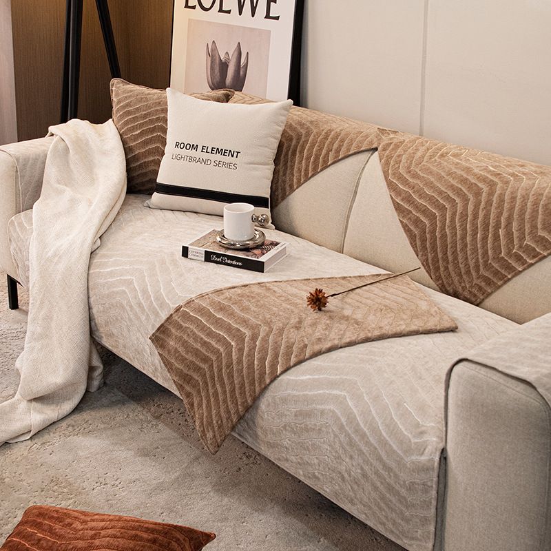 Picture of Chenille Sofa Cushion, Universal for All Seasons, Non-Slip Seat Cushion, Thickened Seat Pad, Sofa Cover, Export Cross-Border Home Decor