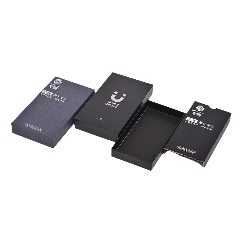 Picture of Manufacturer Supplies Top and Bottom Cover Mobile Phone Packaging Box, Rectangular Mobile Phone Case, Digital Product Printing Packaging Carton
