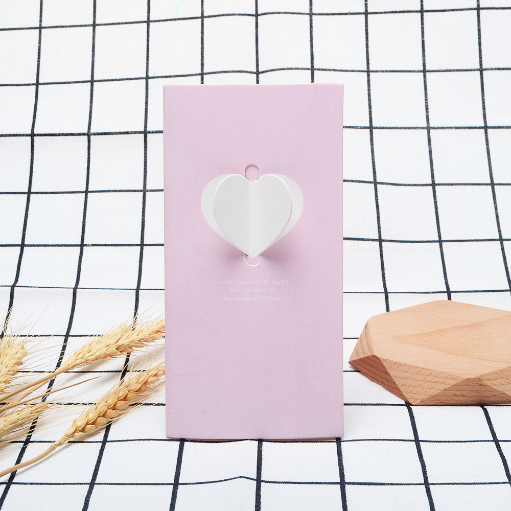 Picture of Korean stationery creative wings love greeting card message New Year Christmas blessing Valentine's Day card can be customized