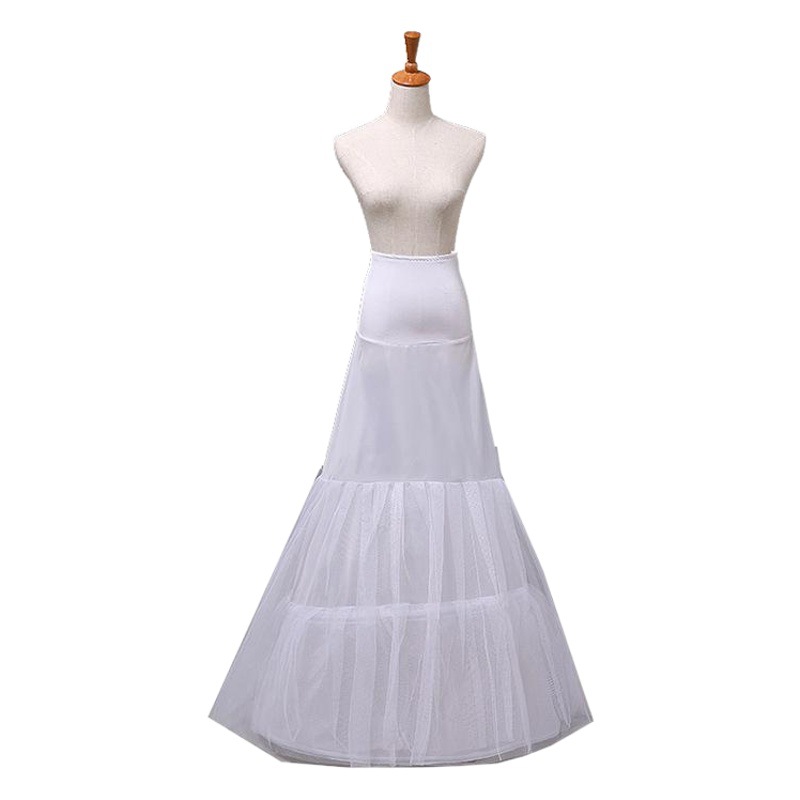Small fishtail skirt elastic Lycra waist two steel 2 layer yarn Bride wedding dress Violent fishtail daily tutu skirt