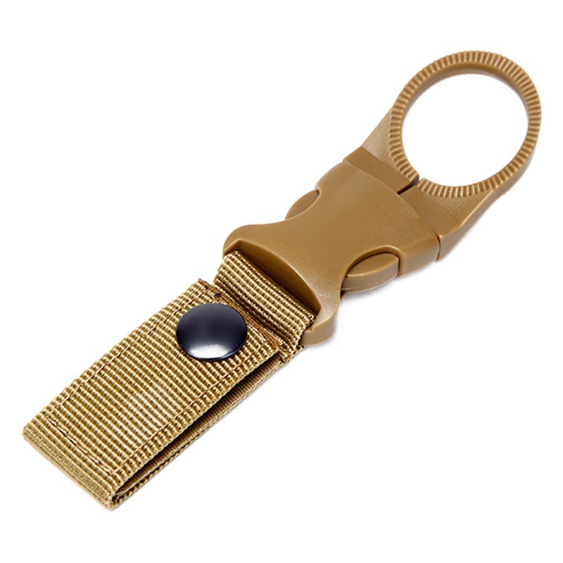 Outdoor Tactical Nylon Ribbon Water Bottle Hanging Buckle Multifunctional Mountaineering Buckle Portable Water Bottle Quick Hanging Mineral Water Clip