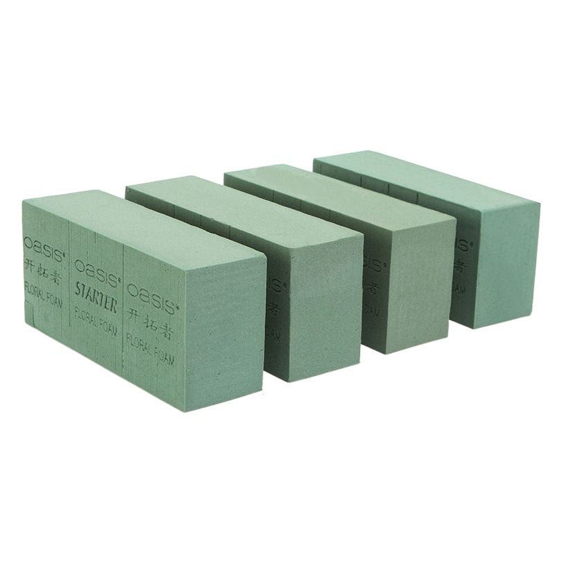 Huabanying New Product Flower Mud Absorbent Foam Sponge Flower Arrangement Mud Can Cut Dry Flower Mud Green Flower Mud