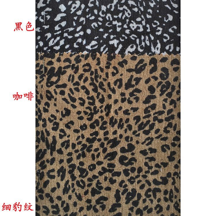Wholesale Thin Velvet Modern Plain Thin Leopard Print Reactive Dress Plant Print Sofa Cover Printed Corduroy